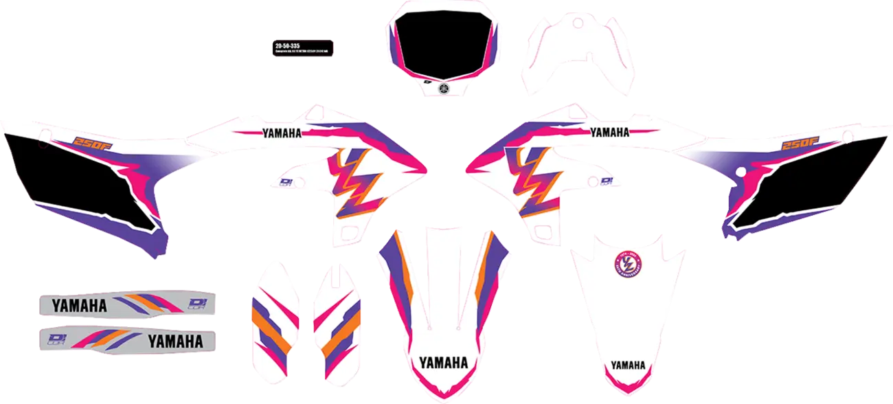 D'COR VISUALS Complete Graphics Kit för YZ Retro YZF250 bild 1 PMMEDIA:b85c646c1a5fb0d4