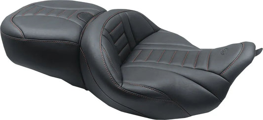 Mustang One-Piece Deluxe Touring Seat with Removable Backrest Option Sadlar Harley Touring bild 2 PMMEDIA:2ba9aa1ba2d62420