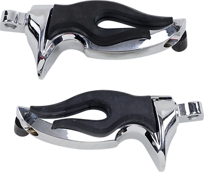KURYAKYN Flamin' Pegs fotpinnar krom med låsadapter bild 1 PMMEDIA:8dcc17893057796e