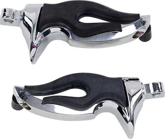 KURYAKYN Flamin' Pegs fotpinnar krom med låsadapter bild 1 PMMEDIA:8dcc17893057796e