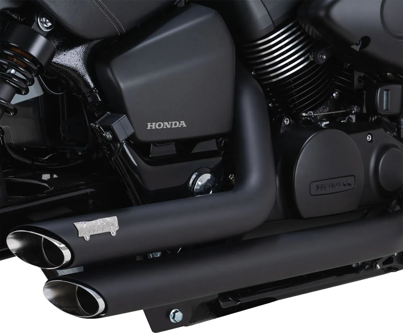 VANCE & HINES Shortshots Staggered Avgasystem för Honda Shadow, Svart bild 3 PMMEDIA:fd26ef0d0debca4c