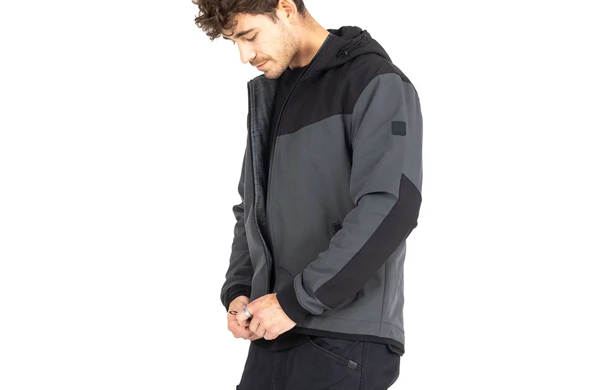 John Doe XTM® V3 Softshell Rip Stop Hoodie Jacka textil herr bild 5 PMMEDIA:c037876bb5afa155