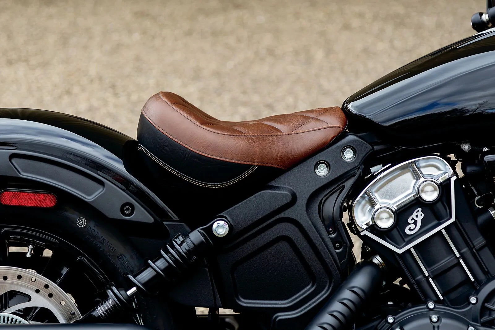 MUSTANG Solo Touring Sadel Diamond Black för Scout Bobber bild 2 PMMEDIA:772cd5151db09b5d