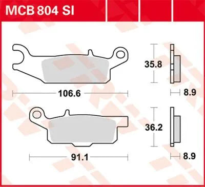 TRW SI Series Sinterade Off-Road Bromsbelägg bild 1 PMMEDIA:10e49f8ec5ead355