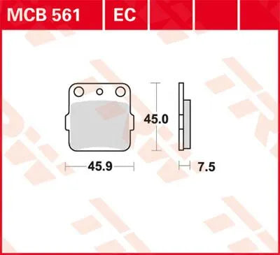 TRW Bromsbelägg MCB561 Sintermetall bild 1 PMMEDIA:2bec51d17cf854c1