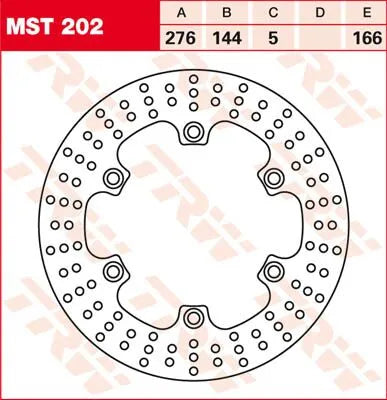 Trw Round Fixed Brake Rotor 250-299mm Bromsskivor street bild 3 PMMEDIA:4fd881e31c2aad8a