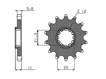 SUNSTAR SPROCKETS Powerdrive Framdrevsdrev 520 16T bild 2 PMMEDIA:45704942bd2e63d5