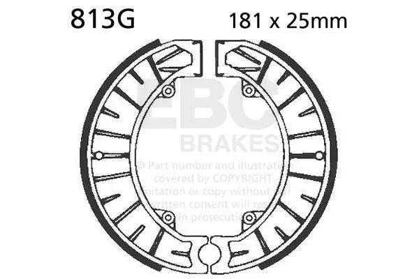 Ebc "G" Grooved Brake Bromsbackar bild 3 PMMEDIA:b2c2e27381f27f72