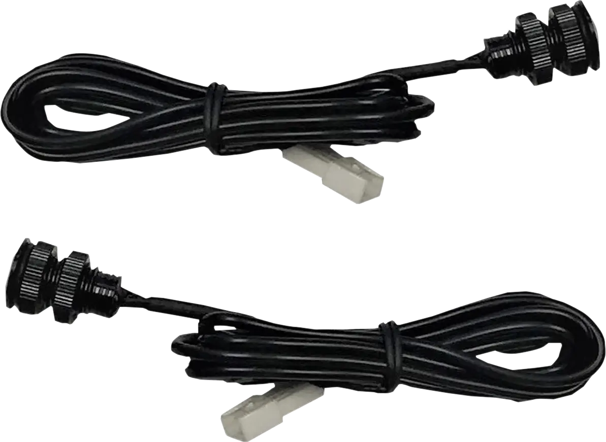 CUSTOM DYNAMICS LED Boltz Svarta Bultar med Röda LED-lampor, Par bild 1 PMMEDIA:8eb631b24689accc