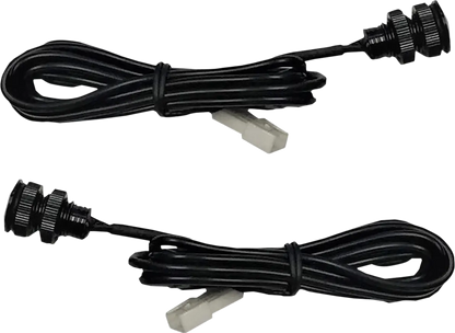 CUSTOM DYNAMICS LED Boltz Svarta Bultar med Röda LED-lampor, Par bild 1 PMMEDIA:8eb631b24689accc