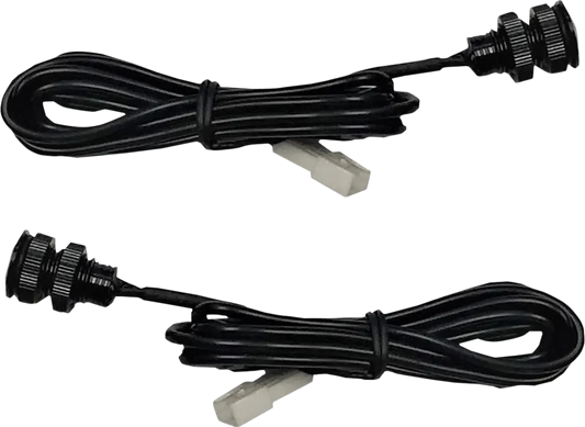 CUSTOM DYNAMICS LED Boltz Svarta Bultar med Röda LED-lampor, Par bild 1 PMMEDIA:8eb631b24689accc