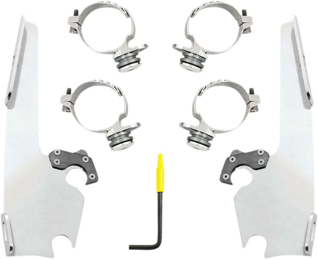 Memphis Shades Hd Fats/Slim Windshield Trigger-Lock Complete Mount Kit Fästdelar & kit för vindrutor bild 5 PMMEDIA:f19dcabfce95a72e