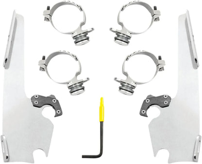 Memphis Shades Hd Fats/Slim Windshield Trigger-Lock Complete Mount Kit Fästdelar & kit för vindrutor bild 5 PMMEDIA:f19dcabfce95a72e