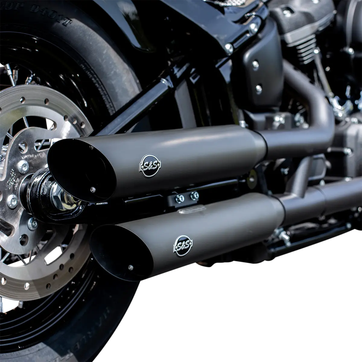 S&S CYCLE Slash-Cut Slip-On Ljuddämpare M8 Softail Svart bild 3 PMMEDIA:0831015b820202d5