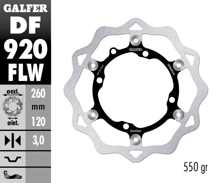 GALFER Brake Rotor Floating Wave DF920FLW bild 2 PMMEDIA:56ad327504b97d0e