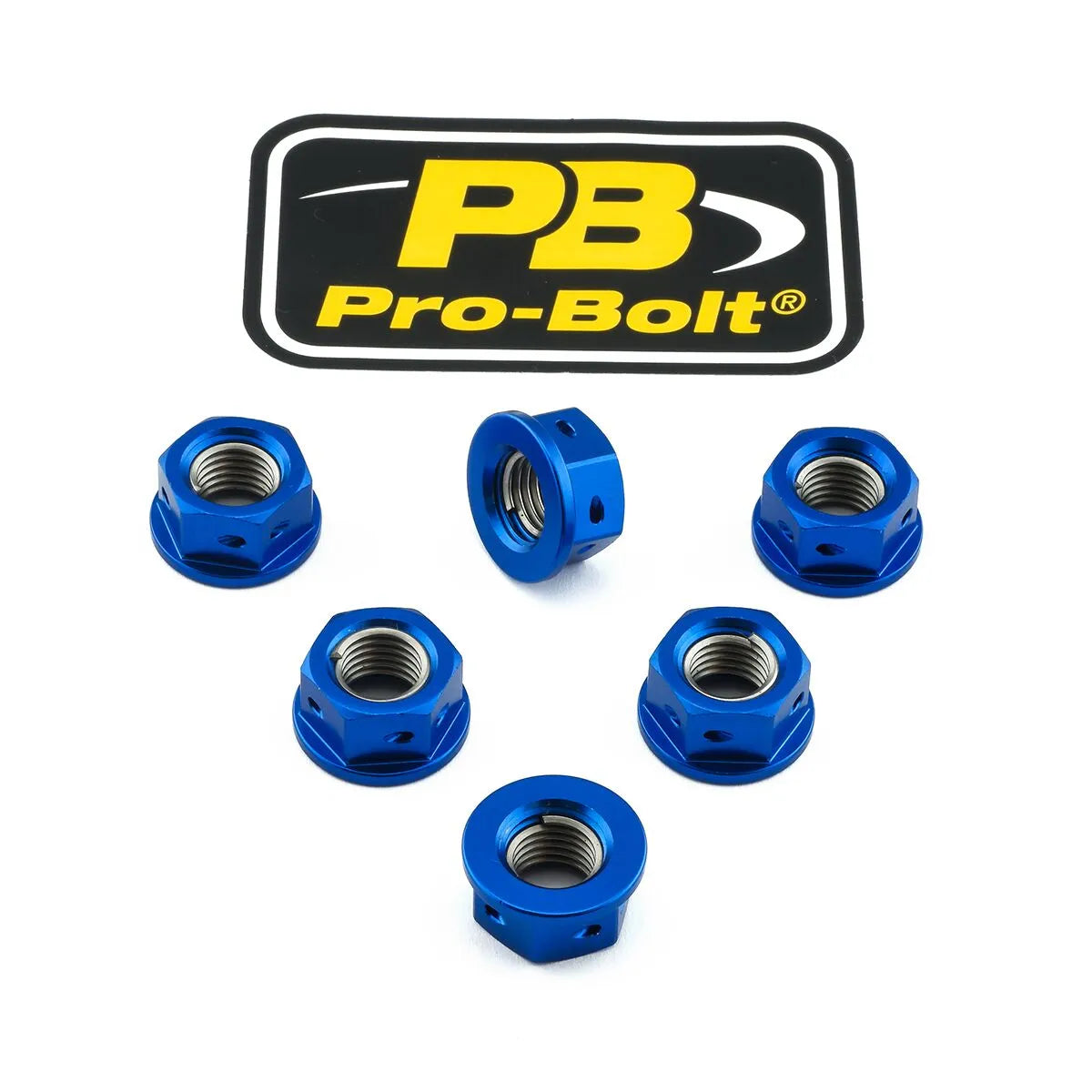 PRO BOLT Aluminium Sprocket Muttrar 10x1,25 Blå bild 1 PMMEDIA:d279a7b278e26e61