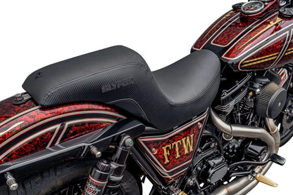 Slyfox The Drifter Seat Sadlar Harley FX/FL bild 5 PMMEDIA:2f2610dde19d0965