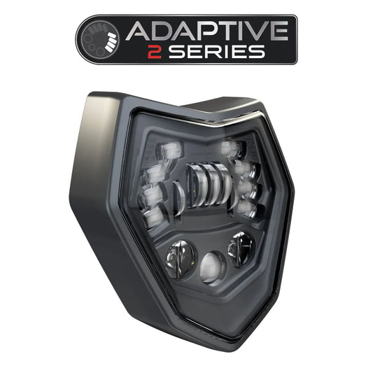 J.W. SPEAKER Adaptive 2 motorcykelljus med helljus och halvljus bild 1 PMMEDIA:e0317c39abc739f2