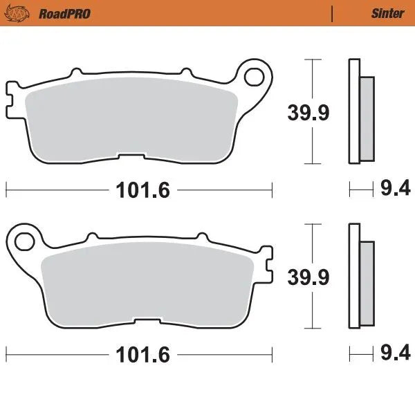 MOTO-MASTER RoadPRO Sinter bromsbelägg bak bild 1 PMMEDIA:20f3b47ccece2824