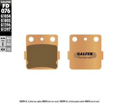 GALFER HH Sinterade Bromsbelägg Off-Road bild 1 PMMEDIA:30355015495aef69
