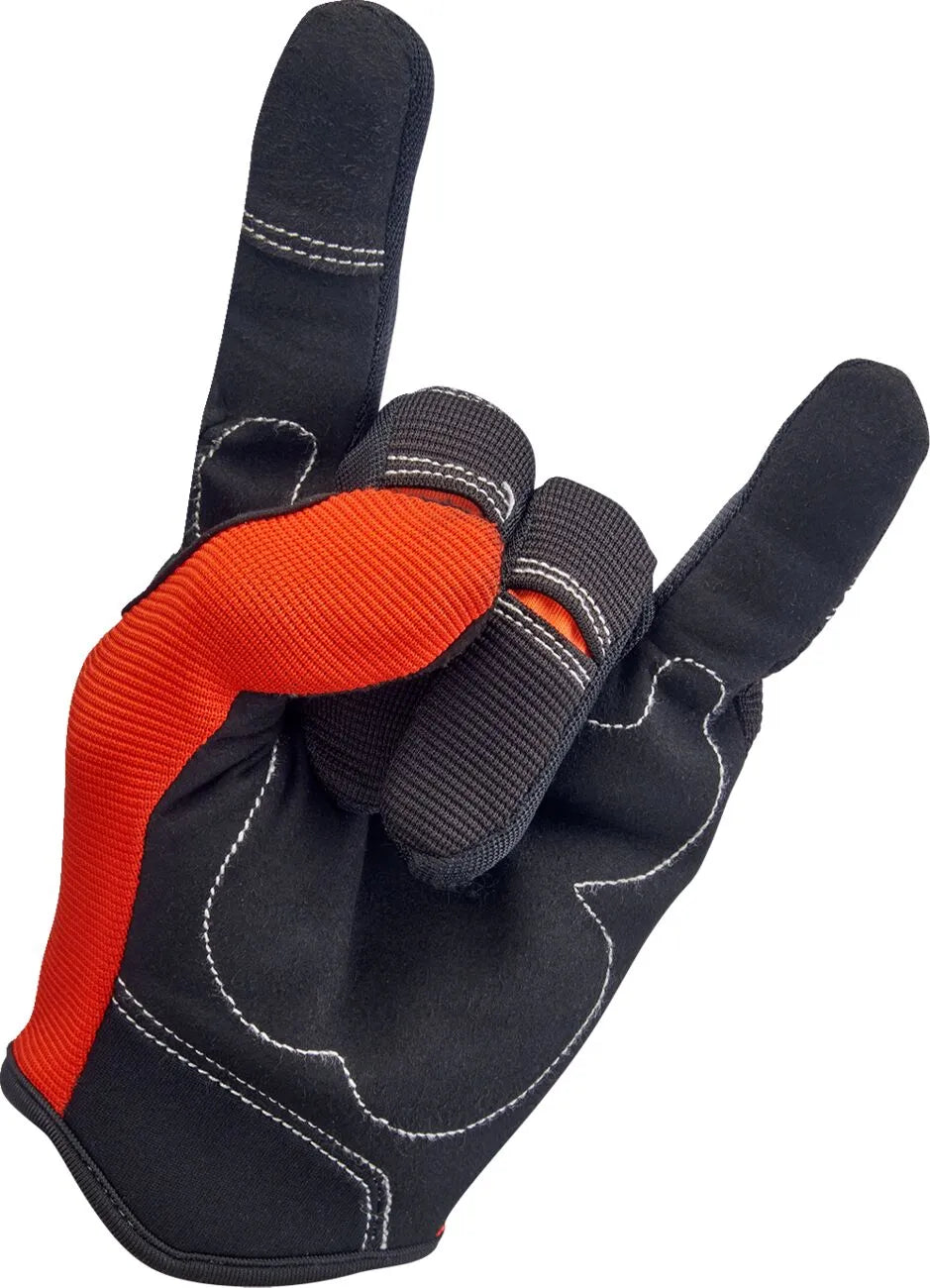 Biltwell Moto Handskar Orange/Svart Medium bild 5 PMMEDIA:b1e2b0f18335bcf7