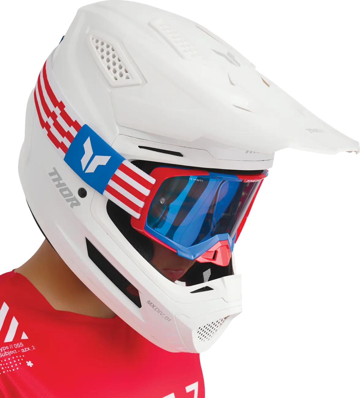 Thor Fleet Whiteout Offroadhjälm integral vuxen bild 7 PMMEDIA:d656aa66c946ad38
