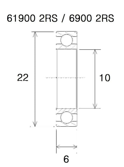 BLACK BEARING Max kullager 10x22x6 mm bild 1 PMMEDIA:5df4ff5eb04c5be3