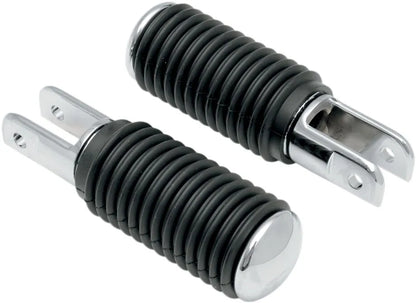 Drag Specialties Chrome Foot Pegs with Rubber Sleeves Highway bars & fotpinnar bild 1 PMMEDIA:85de3900e44b2e65
