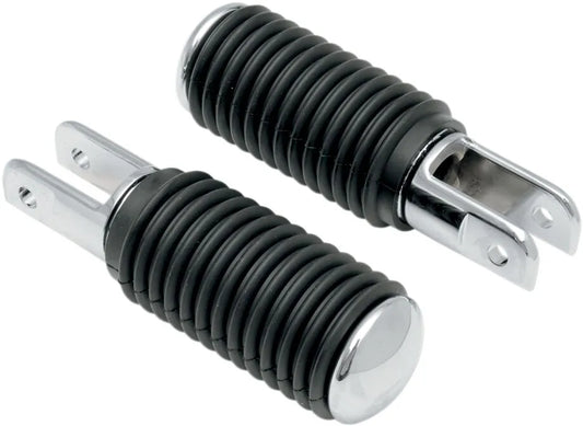 Drag Specialties Chrome Foot Pegs with Rubber Sleeves Highway bars & fotpinnar bild 1 PMMEDIA:85de3900e44b2e65
