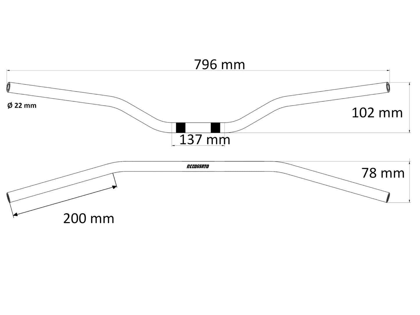 Accossato Aluminium Handlebar Styren bild 9 PMMEDIA:f922240f9da2d802