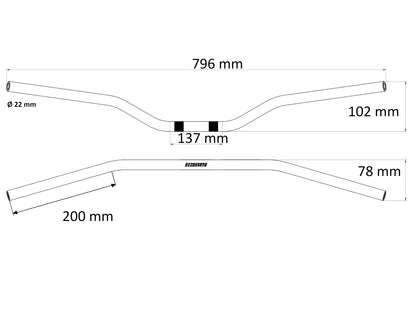 Accossato Aluminium Handlebar Styren bild 9 PMMEDIA:f922240f9da2d802