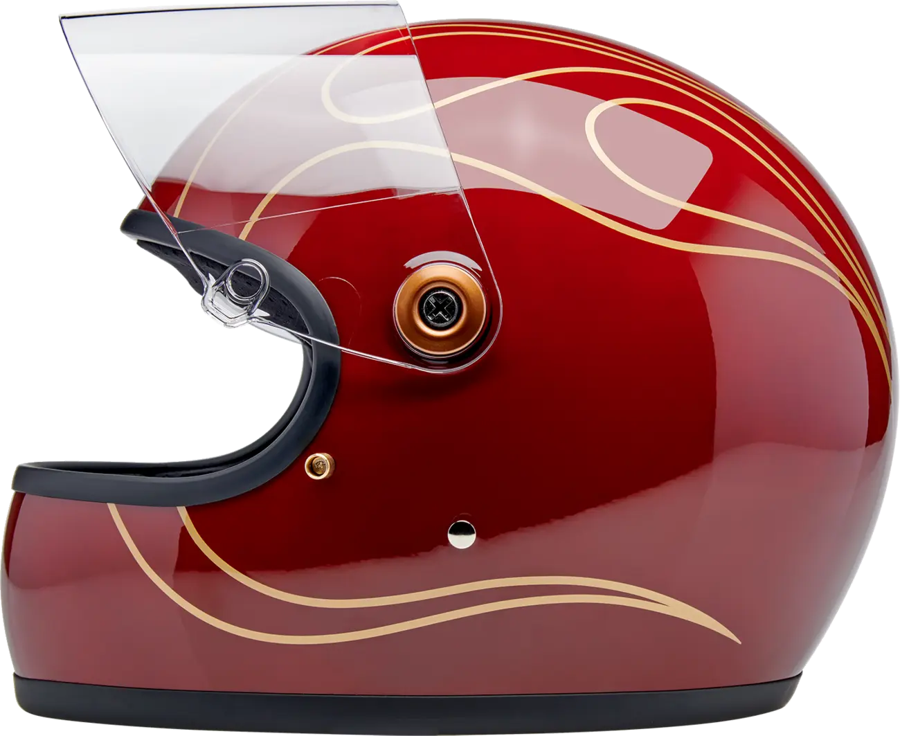 BILTWELL Gringo S Hjälm Glans Röd med Flames Small bild 6 PMMEDIA:049ca2aadbfa4abc