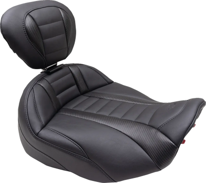 Mustang Deluxe Touring Solo Seat Sadlar Harley Touring bild 2 PMMEDIA:ddb2ca08d551b652