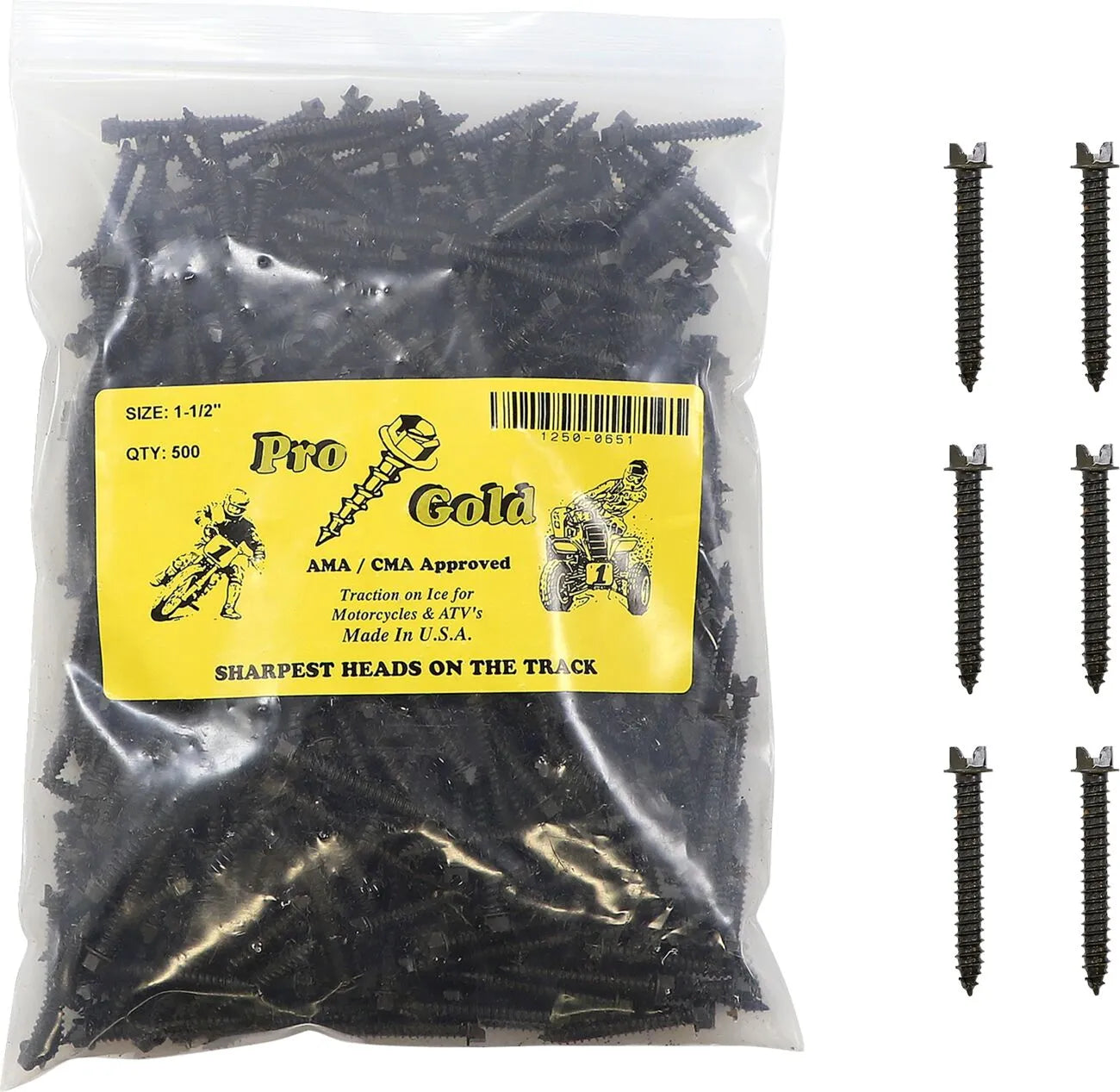 GOLD SCREWS Pro Gold Ice Screws 1-1/2" 500 bild 1 PMMEDIA:dd21744f592b20e4