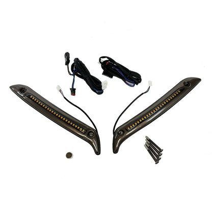 CUSTOM DYNAMICS Low Rider ST LED vindrutekant i blank svart bild 5 PMMEDIA:137fc737c768bb3b