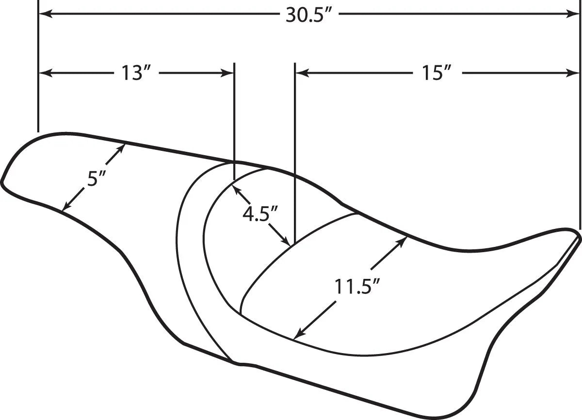 Drag Specialties Seats Predator Seat Sadlar Harley Touring bild 17 PMMEDIA:f802ac8d9d351d43