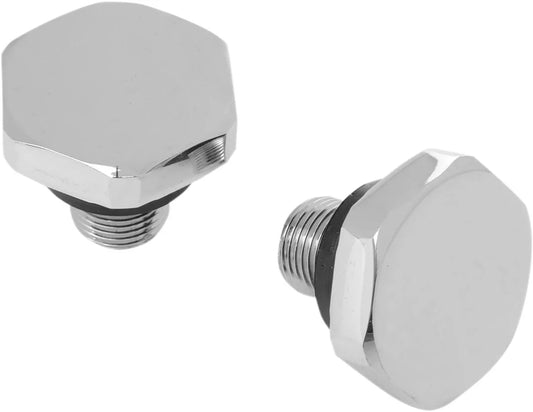 Drag Specialties Chrome Fork Tube Plugs and Caps Gaffelben bild 1 PMMEDIA:4d1214829408c446