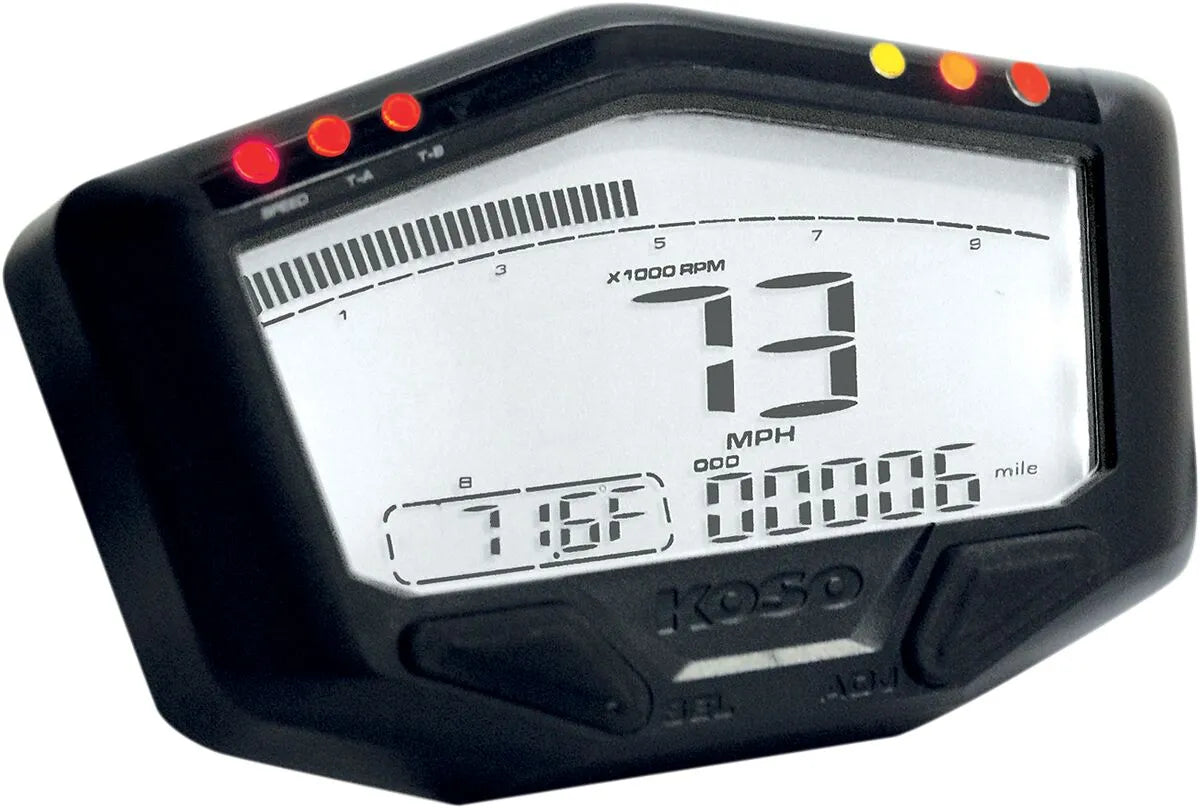 KOSO NORTH AMERICA DB-02R Street/Race Speedometer bild 1 PMMEDIA:a848d81cb634bbc9