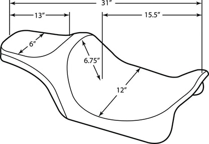 Drag Specialties Seats Predator III Seat Sadlar Harley Touring bild 13 PMMEDIA:7cd00bc881f7f70a