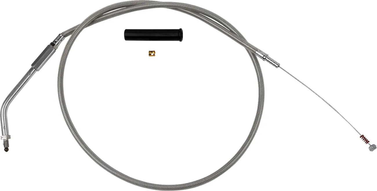 Drag Specialties Stainless Braided Idle Cable Tomgångskablar bild 3 PMMEDIA:124a545bc96ce762