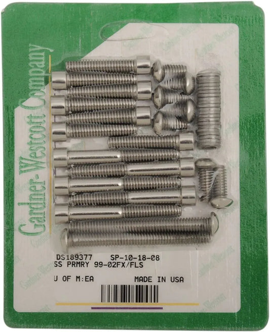 GARDNER-WESTCOTT Primary Cover Bolt Kit SS för 00-06 FX/FLST bild 1 PMMEDIA:999a3e58a82c0a37