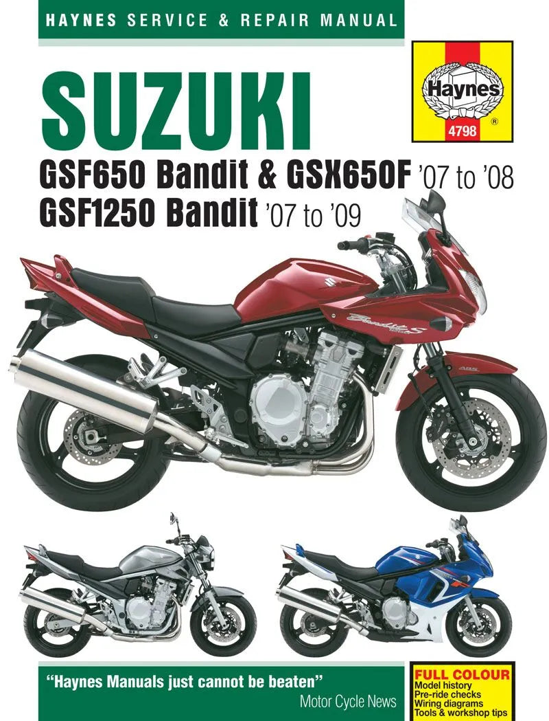 HAYNES Service Manual för SUZUKI GSF650/1250 BANDIT bild 1 PMMEDIA:235359ea7e84fc62