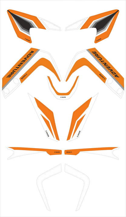 C-RACER Dekalset för KTM 390 ADV Vit bild 1 PMMEDIA:e83918a91c73e09f