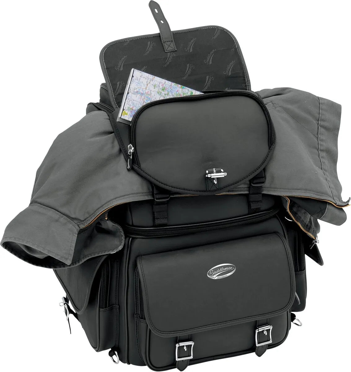 SADDLEMEN BR3400EX Sissy Bar Bag med Ryggstöd bild 6 PMMEDIA:67097c81779289e8
