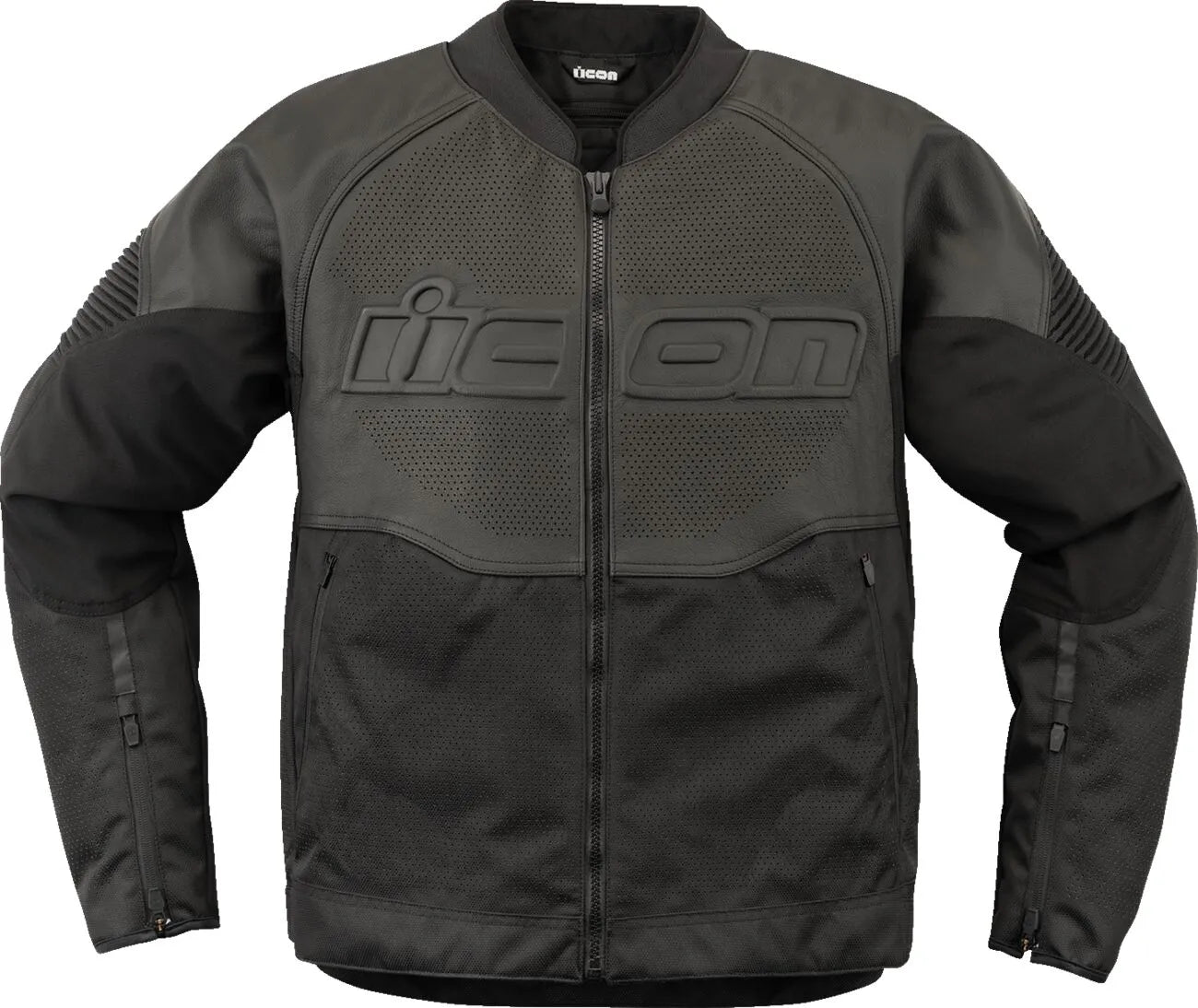Icon Overlord3™ Leather Jacka läder herr bild 2 PMMEDIA:3df5953f20118f45