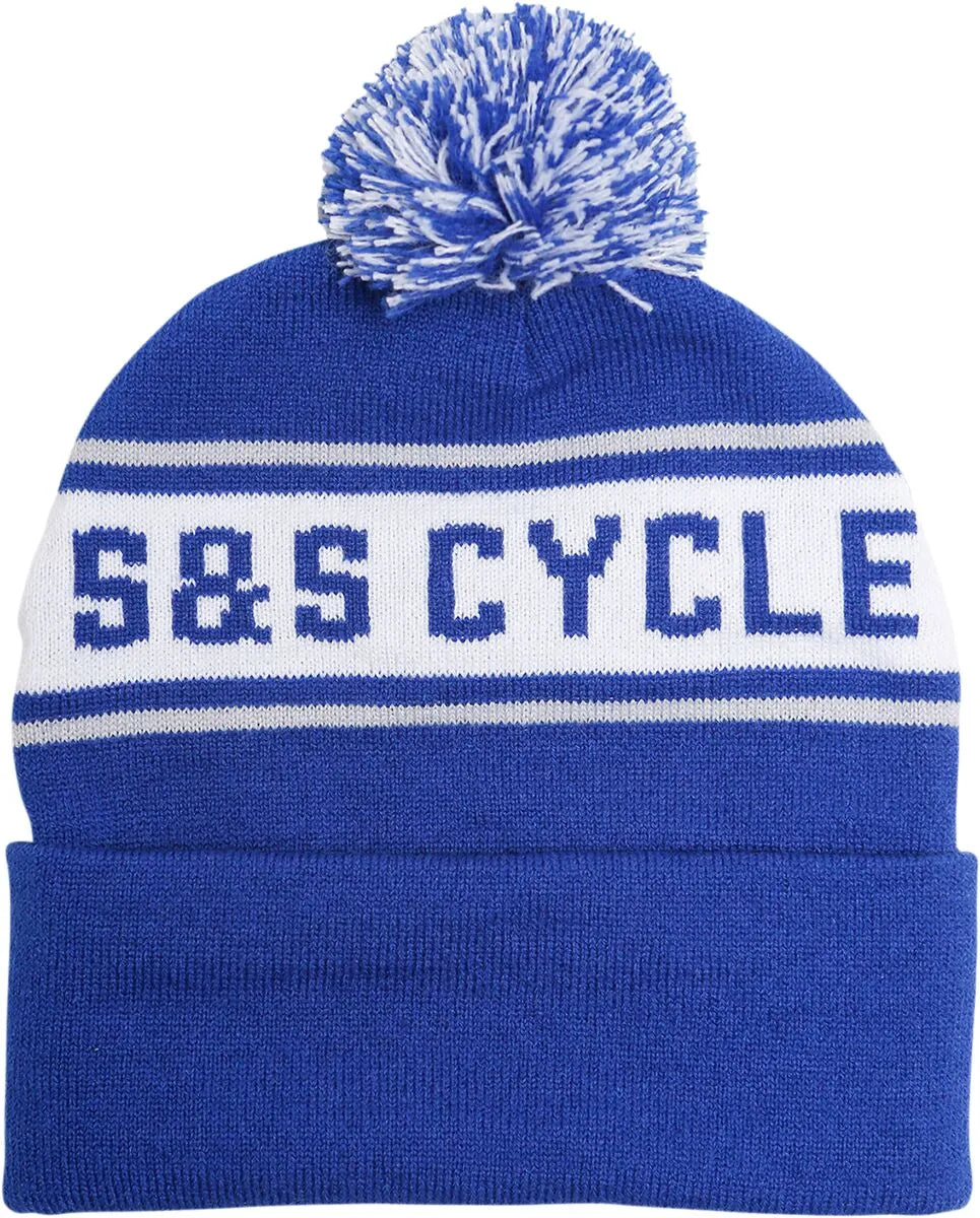 S&S CYCLE Stickad Vintermössa med Pompom bild 1 PMMEDIA:a2d013170a97a588