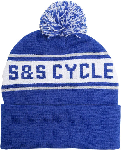 S&S CYCLE Stickad Vintermössa med Pompom bild 1 PMMEDIA:a2d013170a97a588