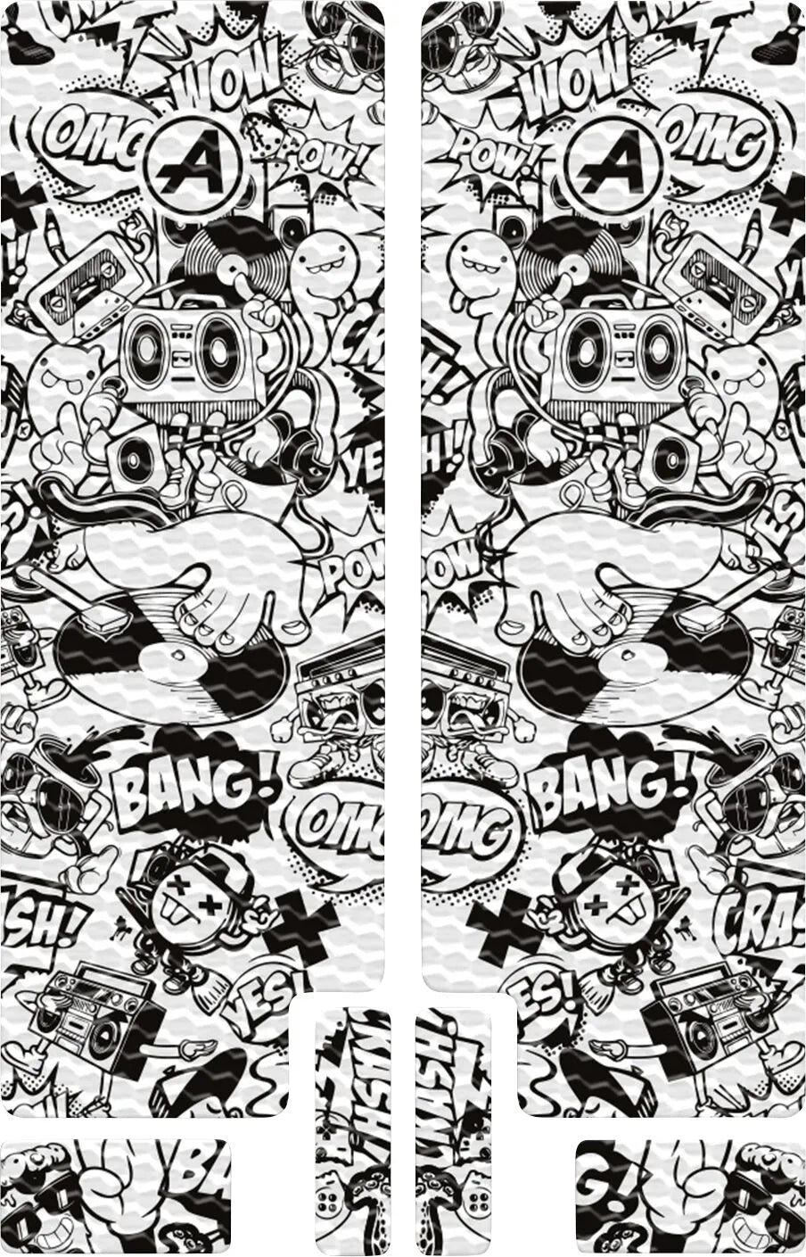 ALGIS Fork Decal Textured BK Comic bild 1 PMMEDIA:54a6ac1a5327274e