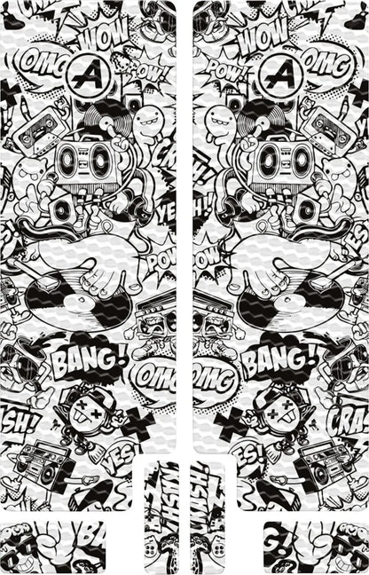 ALGIS Fork Decal Textured BK Comic bild 1 PMMEDIA:54a6ac1a5327274e