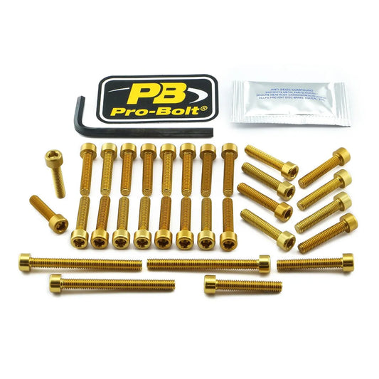PRO BOLT Aluminium Motorbultkit för Kawasaki, Guld bild 1 PMMEDIA:7f96605a7ffcb275